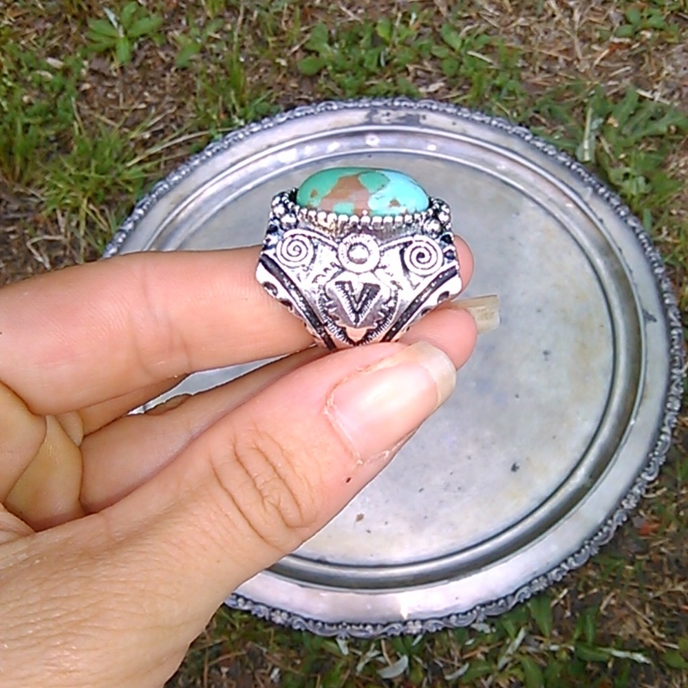 green and brown ring - Picture 6 of 8